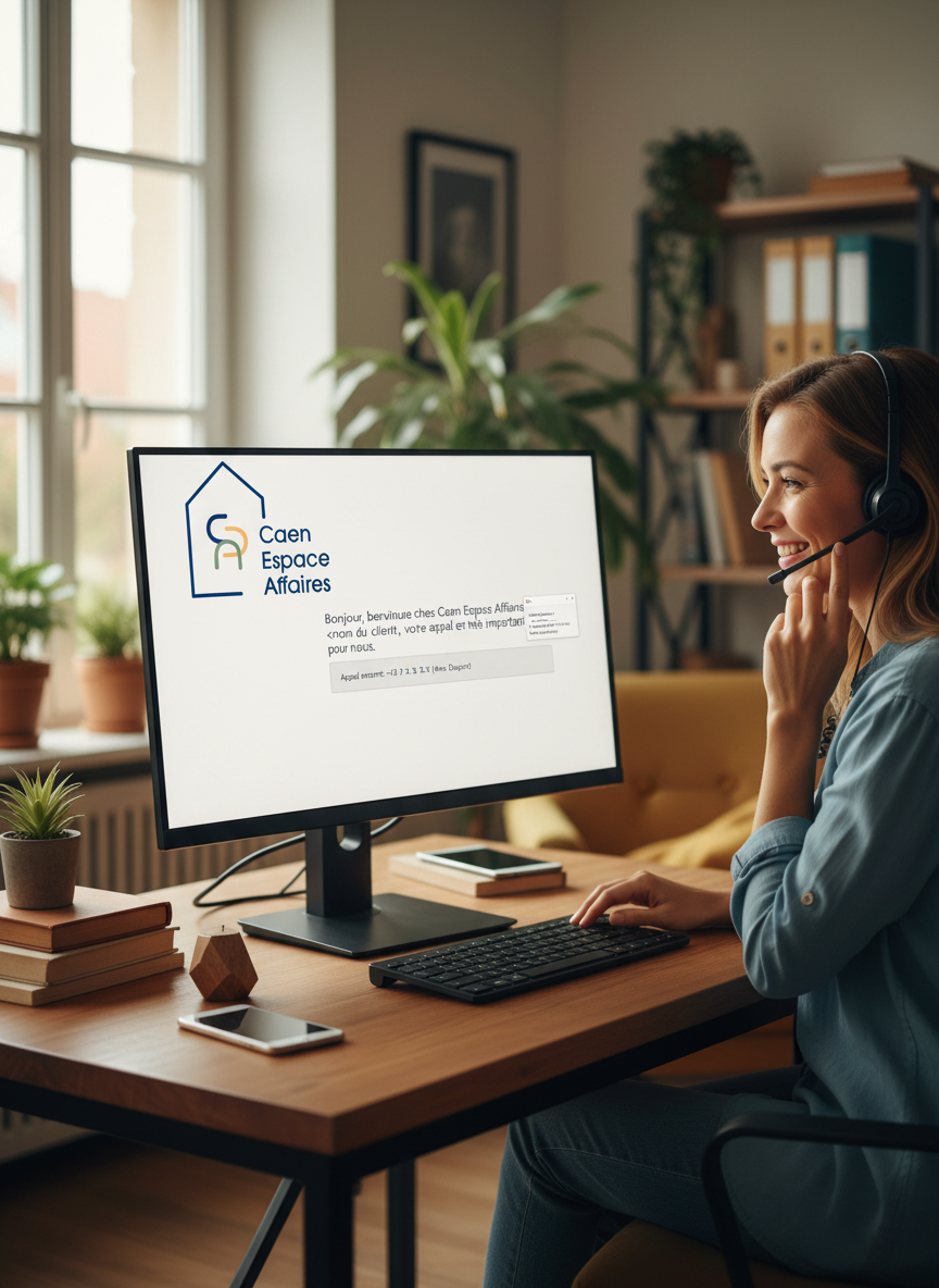 Assistante travaillant sur ordinateur au bureau
